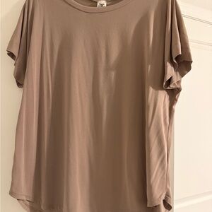 Sew In Love Women's Short Sleeve Tan Tee